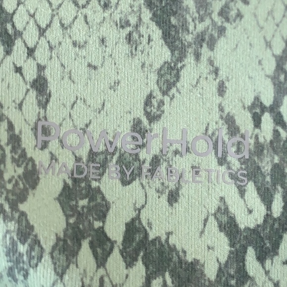 Fabletics Womens Green Snake Print Capri Leggings Stretch XXS XXSMALL - Picture 5 of 6